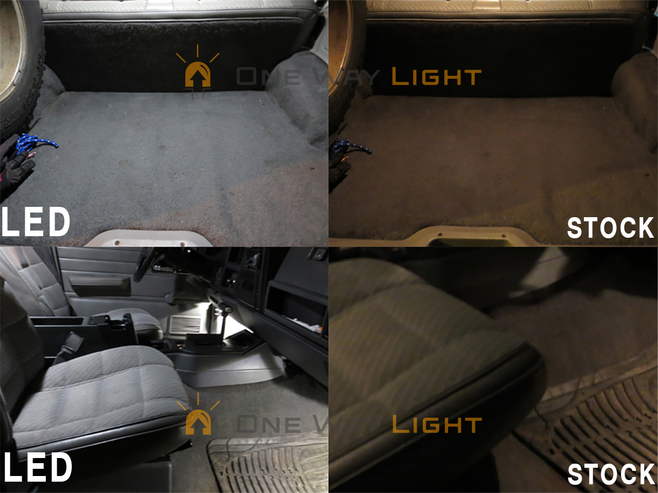 1997 2001 Jeep Cherokee XJ Interior LED Light Set White w Overhead